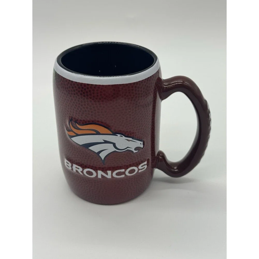 NFL Denver Broncos Coffee Mug Boelter Brands 3D Raised Logo 2013 Football/Field